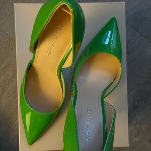 Marc Fisher Vibrant Green Patent Heels